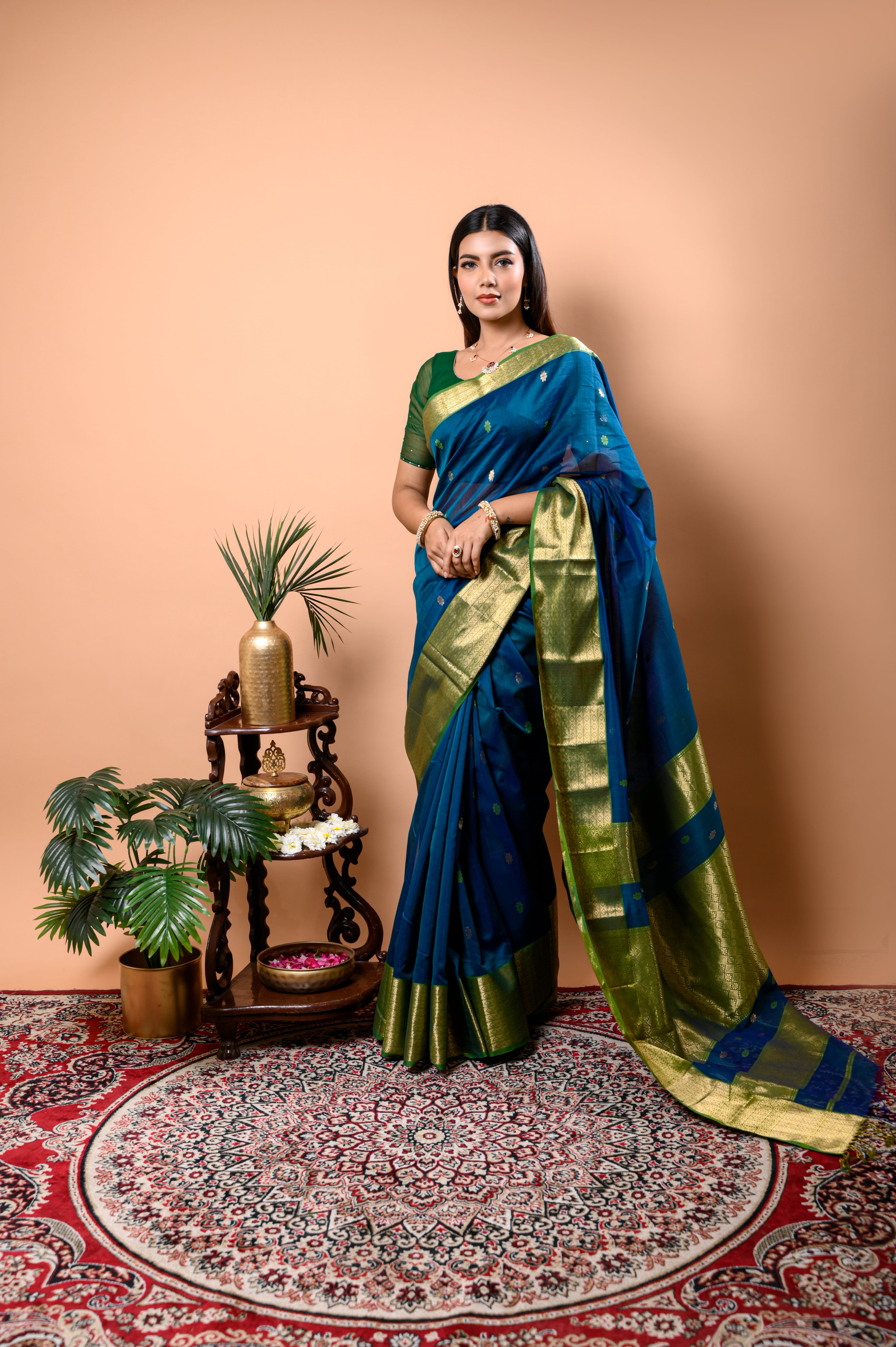 Maheshwari Heavy Pallu Saree
